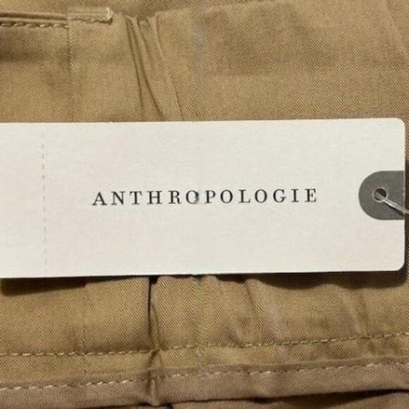 Anthropologie Exquise Barrel-Leg Chino Pants Cedar Size XL - Picture 6 of 12